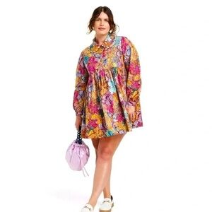 Target x Kika Vargas floral mini babydoll dress